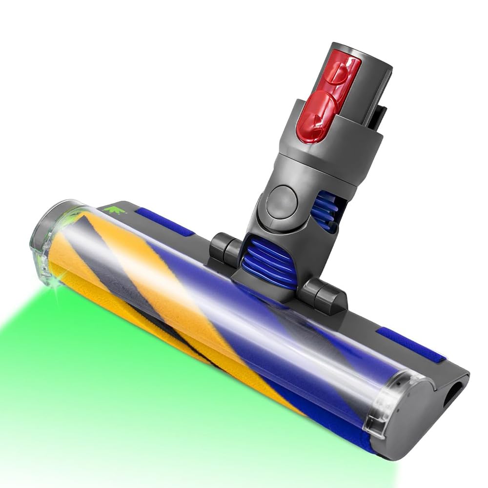 V12 Slim Cepillo motorizado para Dyson V12 Detect Slim/Digital Slim: Piezas de Repuesto Cabezal de Limpieza eléctrico LED Fluffy Soft Roller para Dyson V12 Digital Slim
