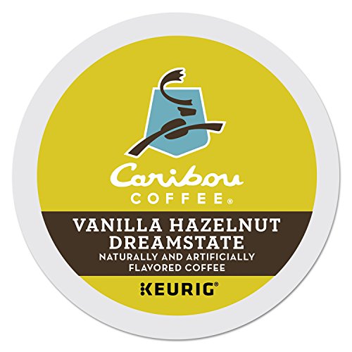 Caribou Coffee Vanilla Hazelnut Dreamstate, Single-Serve Keurig K-Cup Pods, Flavored Coffee, 96 Count