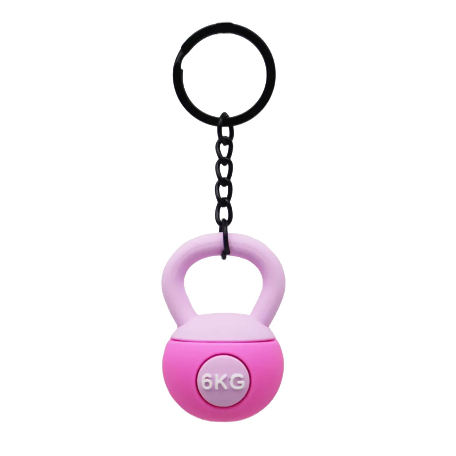 HUANGTNG 3D Kettlebell Keychain Bag Accessory Portable Kettlebell Keychain Pendant Keyrings Charm for Decorating Keys & Bags