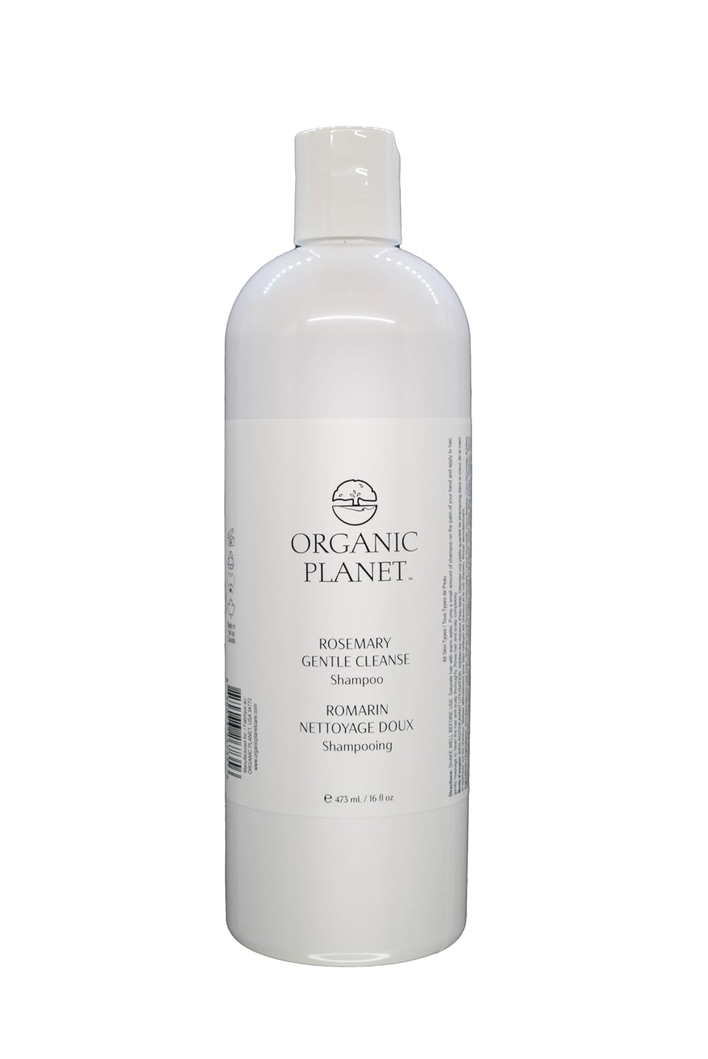 Rosemary Gentle Cleanse Shampoo - Stimulating Gel Formula with Organic Peppermint - Sulfate & Paraben Free Clarifying Wash - 16 fl oz