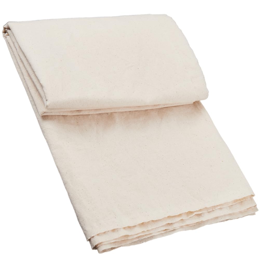 GORGECRAFT 1 x 1.6M Cotton Fabric Solid Color Embroidery Cotton Material Precut Patchwork Quilting Muslin Fabric Bundles for DIY Crafts Sewing Clothing Scrapbooking Beige