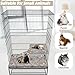 Bienbee Ferret Cage Liner Set for Ferret Nation & Critter Nation Cage, Waterproof Ferrets Cage Accessories for Small Animals Rats Chinchillas Hedgehogs Ferrets(Gray Mushroom,Single Unit Combo)