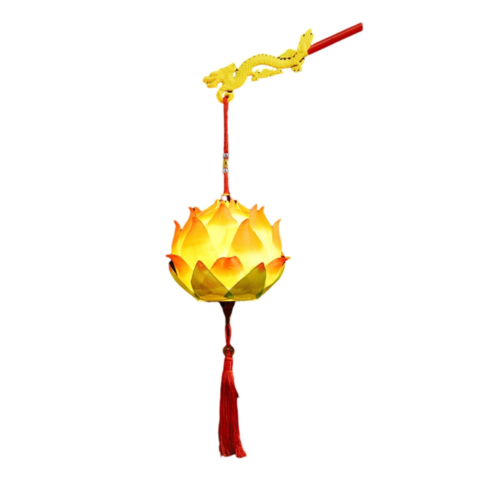 Hsioluted Chinese Traditional Portable Blossom Flower with LED Lights New Year MidAutumn Festival Handheld