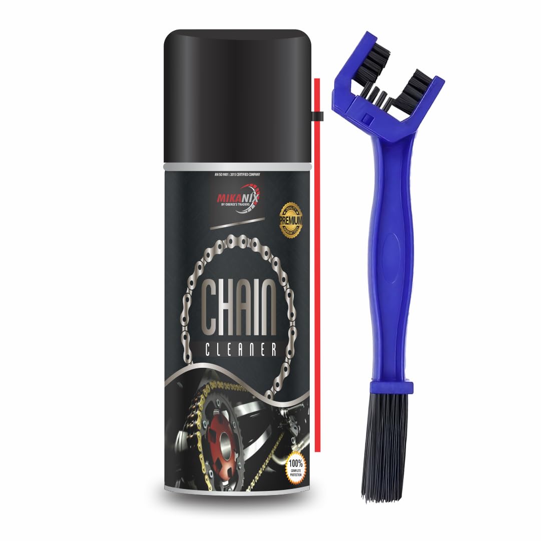 MIKANIX Premium Bike Chain Cleaner Spray With Brush For Motorbike and Bicycle | Cleans | Shines & Protects (500 ml)-picture-16