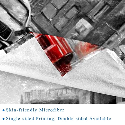 Plaid microfibre Londres couverture douce pour soirées cocooning sur le canapé - 3