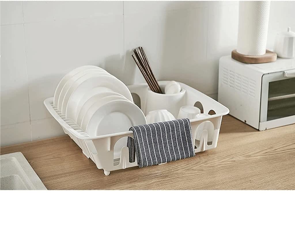 Escurridor De Platos Estante para Platos Vajilla Estante De Drenaje Estante De Almacenamiento Estante para Platos Estante De Cocina Caja De Almacenamiento Rejilla para Secar Platos Escurrido