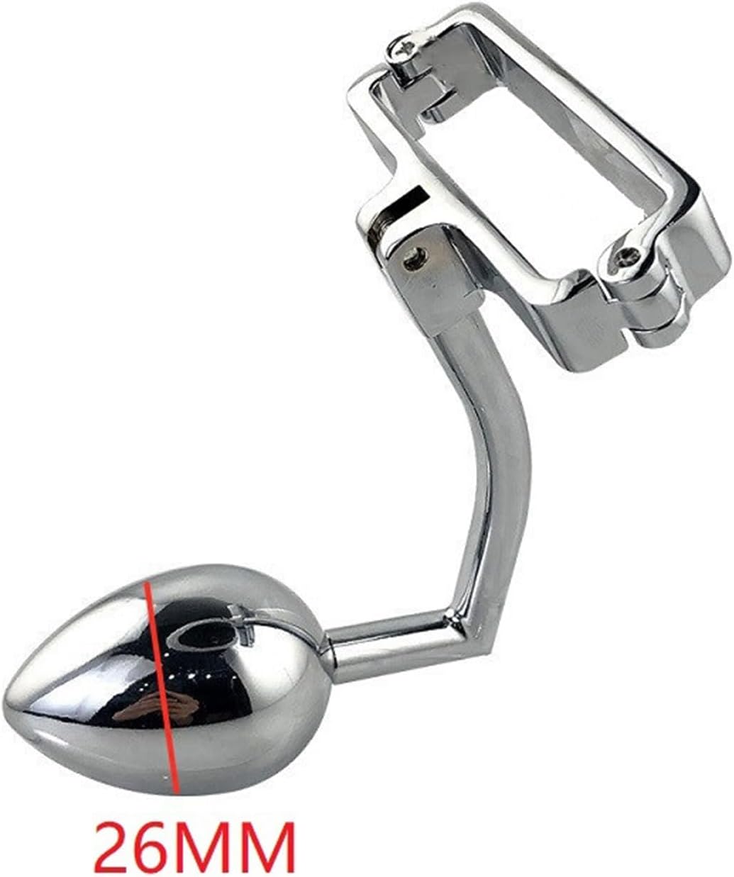 Sex Toy Round Ball Metal Vestibular Anal Plug, Anal Plug, Penis Lock Ring, Restraint Lock Ring, Dual Purpose Adult Sexual Toy for Homosexuals(Pointed 3)