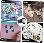 6-Pack Tinplate Card Decks Box Metal Playing Card Box with Lid for Playing Storage Game Holder Cards Storage for Travel Home Small Items 4.37 X 2.87 X 0.98 in