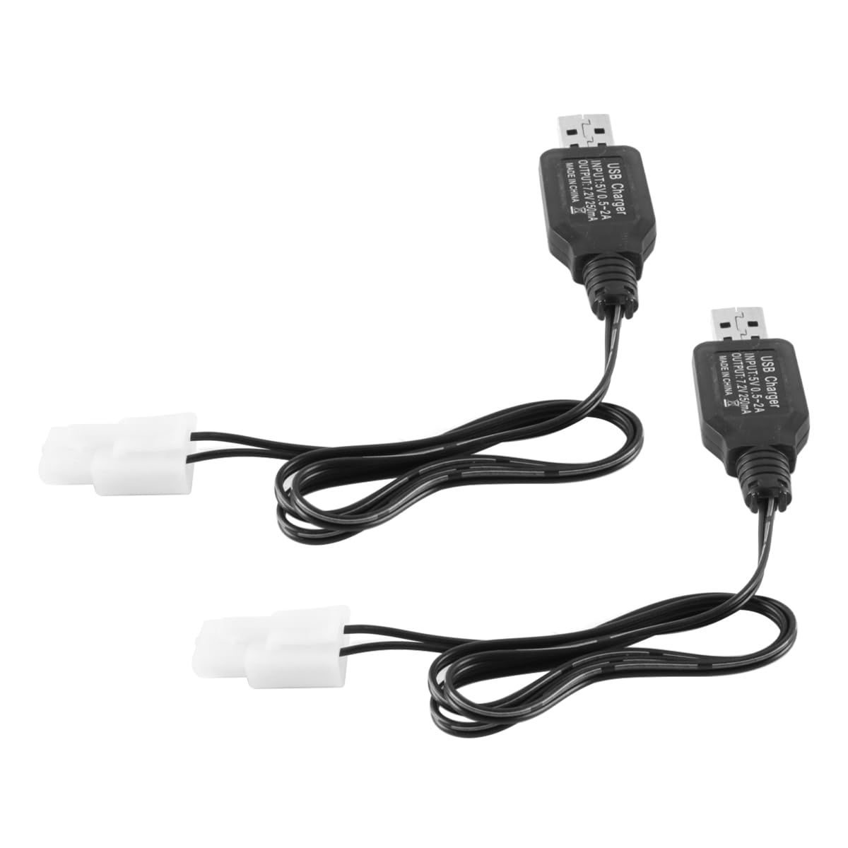 Enwye 2Pcs 7.2V Battery Charger USB To KET-2P Pl-ug, Suitable for Batteries Of Various Remote-controlled Toys Such As Cars, Planes, and Boats.