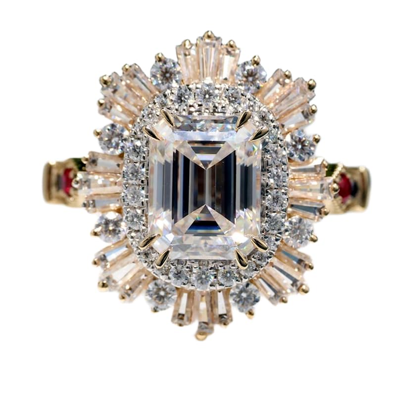 Bague imposante en argent sterling 925 anti-ternissement et pierre CZ