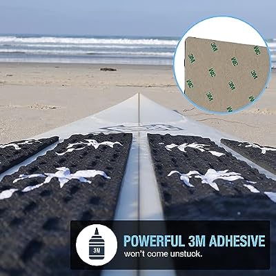 Ho Stevie! Surfboard Front Traction Pad - Go Wax-Free - Soft Traction, Strong Adhesive Won't Peel Off