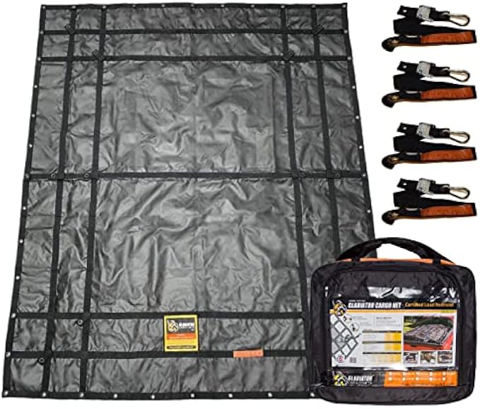 Waterproof Gladiator Cargo Net- Heavy Duty Truck Cargo Net Tarp (MGW-100) Medium: 6.75' x 8'