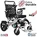 Rubicon DX14 - Longest Range 30 Miles, Airline Approved Electric Wheelchair, Dual 12AH Lithium Batteries, 2x300W Motors, Leather Cushion, Foldable, Lightweight & Powerful (Model20)