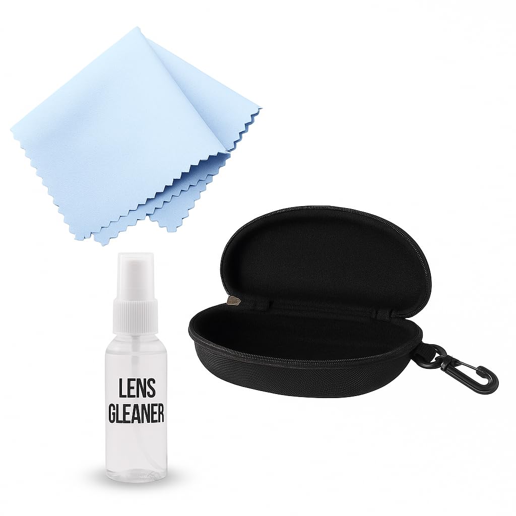 Sunglasses Case for Men & Women | Pack of 1 Sunglasses Case, 1 Lens Cleaning Cloth & 1 Lens Cleaner Liquid, 60ml | Sunglasses Cover Case-picture-28