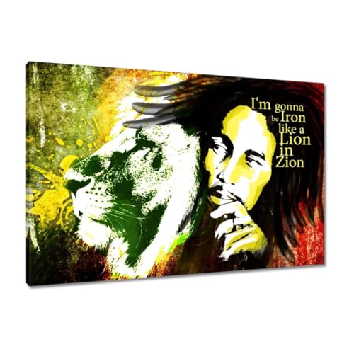 Lion dans ZION tableau sur toile pour créer une ambiance moderne dans votre chambre