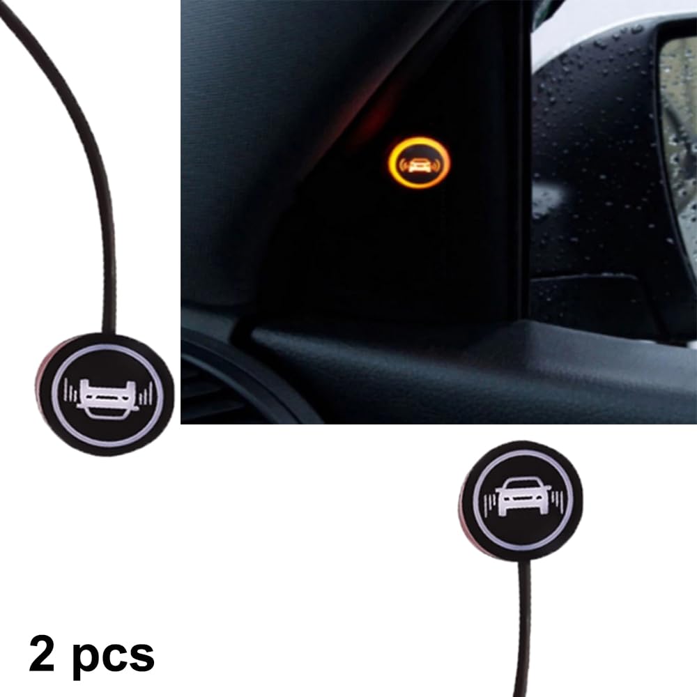 Système Détection Angles Morts Moto - Radar Et Alerte LED - Portée 20 M - Pour Sécurité Routière