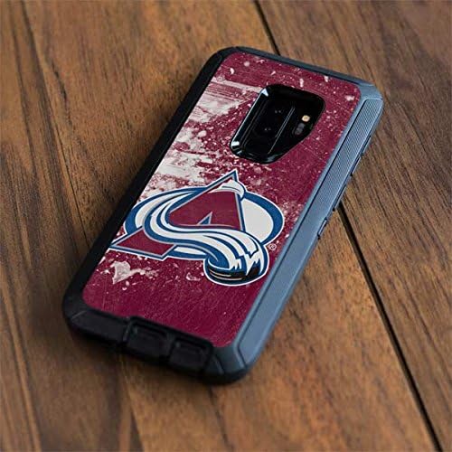 Skinit Decal Skin Compatible with OtterBox Defender Galaxy S9 Plus - Officially Licensed NHL Colorado Avalanche Frozen Design