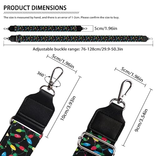 Image of Jeiento Wide Purse Strap Wide Shoulder Strap Adjustable Replacement Belt Soft Guitar Shoulder Straps for Women Girls Gifts