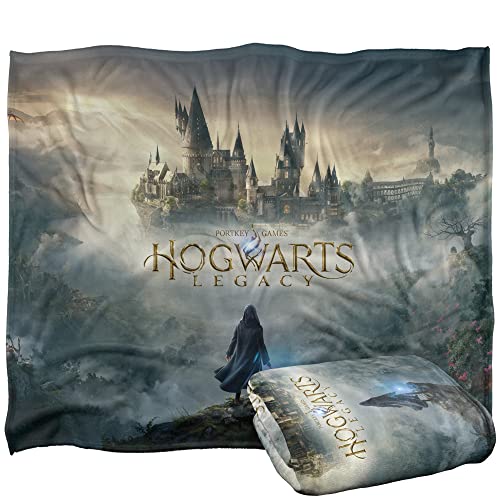 Harry Potter Hogwarts Legacy Silky Touch Kuscheldecke, Optimalweich, 152 x 127 cm