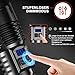 WOWNIGHT Taschenlampe LED Aufladbar 500,000 Lumen, 2 Schalter LED Taschenlampe Extrem Hell USB C, Starke Taktische Taschenlampe Batteriebetrieben, Stufenlos Dimmbar Mit Stirnlampe For Outdoor Notfälle