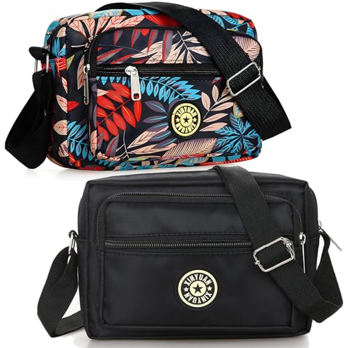 Opiniones y reviews de Nikky . 41 2 Piezas Bolsa Bandolera para Mujer,Bolsas Crossbody Mujer de Impermeable de Gran Capacidad y Múltiples Bolsillos ,bolso cruzado para mujer con Correa Ajustable Emparejamiento...