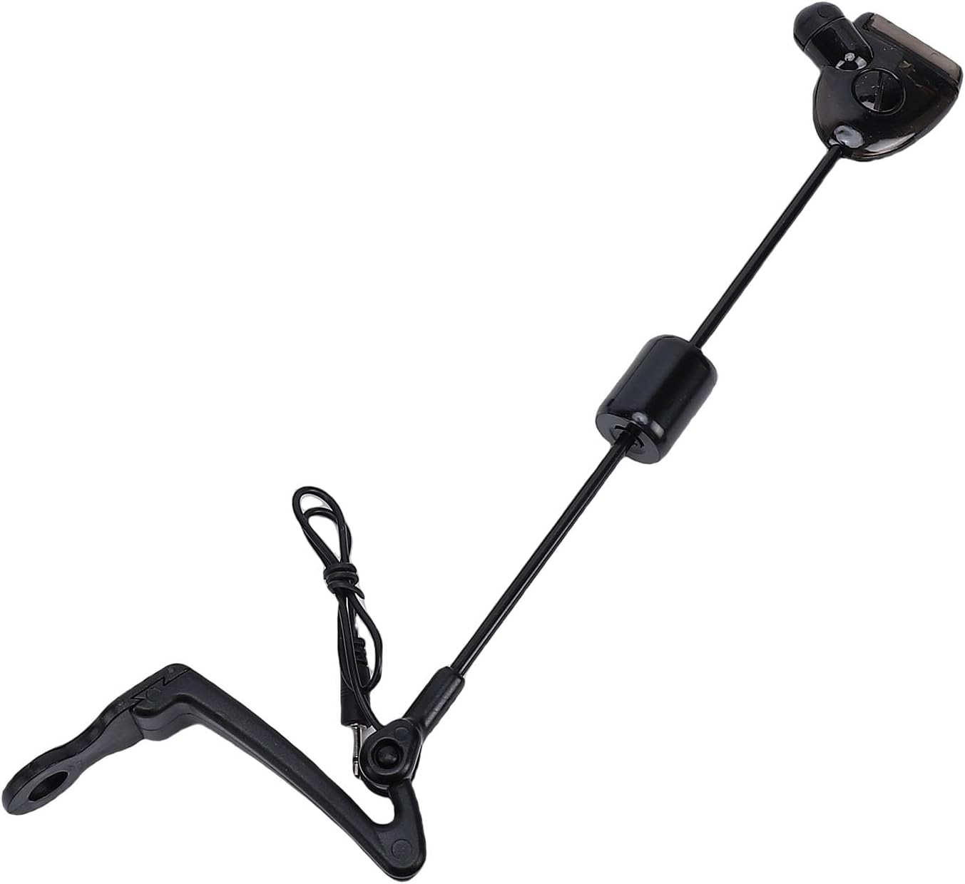 4 Pack Fishing Bite Alarm Set, LED Illuminated, Metal and Plastic, Compact Indicators for Night Fishing Enthusiasts