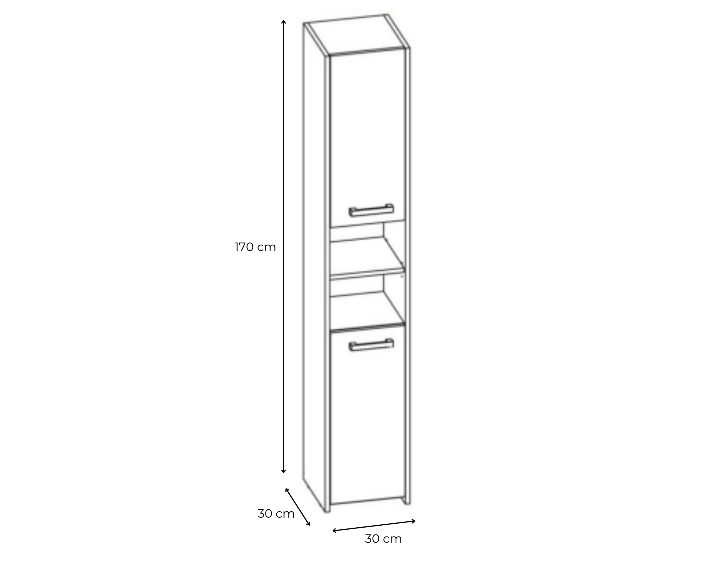 3E 3xE living.com Mobile bagno moderno in 5 colori. Colore Bianco