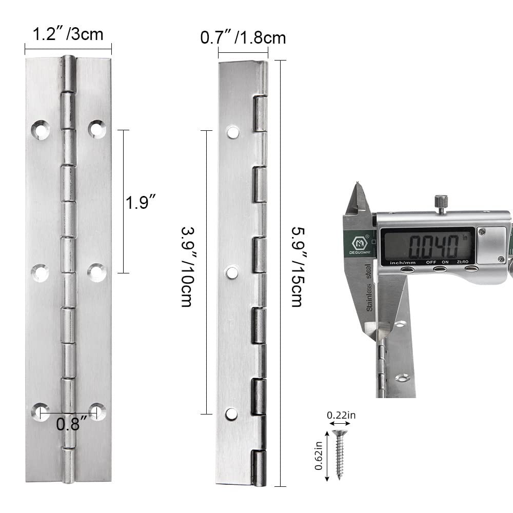 【t】 Stainless 304 Piano Hinges 24