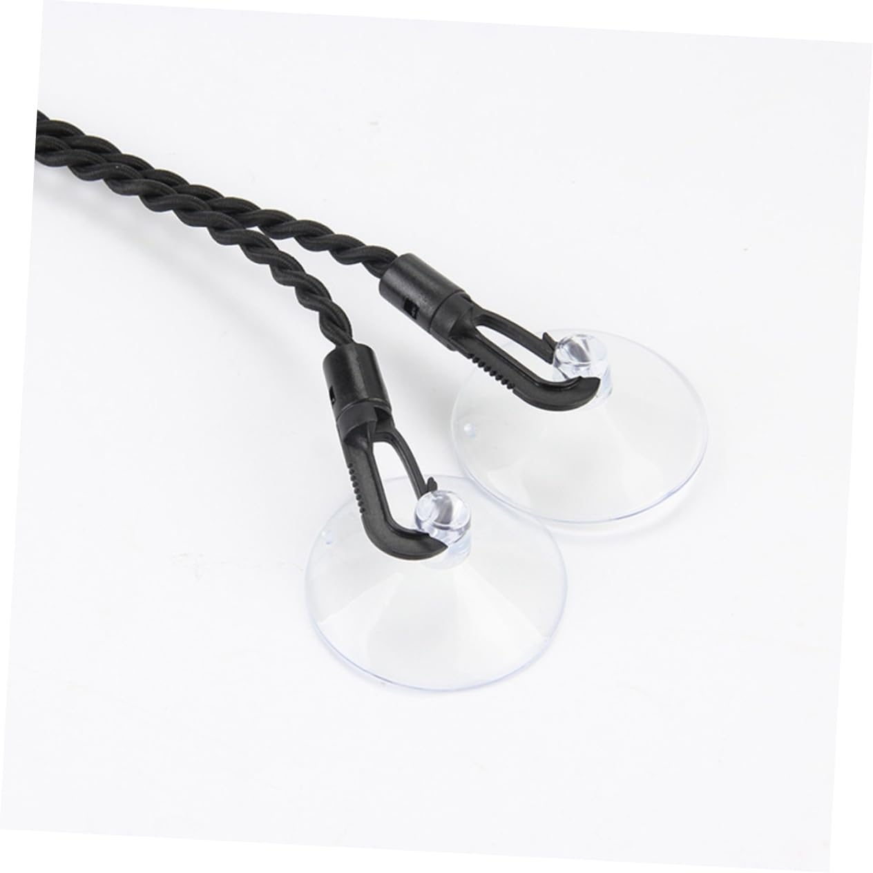 Happyyami Portable Outdoor Travel Clothesline Elastic Suction Cup Rope Slip Braided String Easy Installation for Camping Rv Laundry Needs