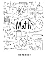 Math Notebook: 1/2 inch Square Graph paper pages and White Paper 197430325X Book Cover