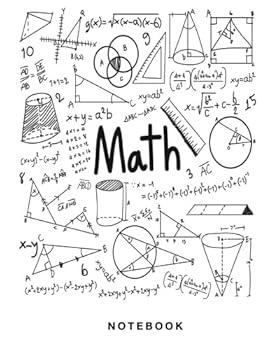 Paperback Math Notebook: Graph Paper, 4 x 4 Quad and White Paper Book