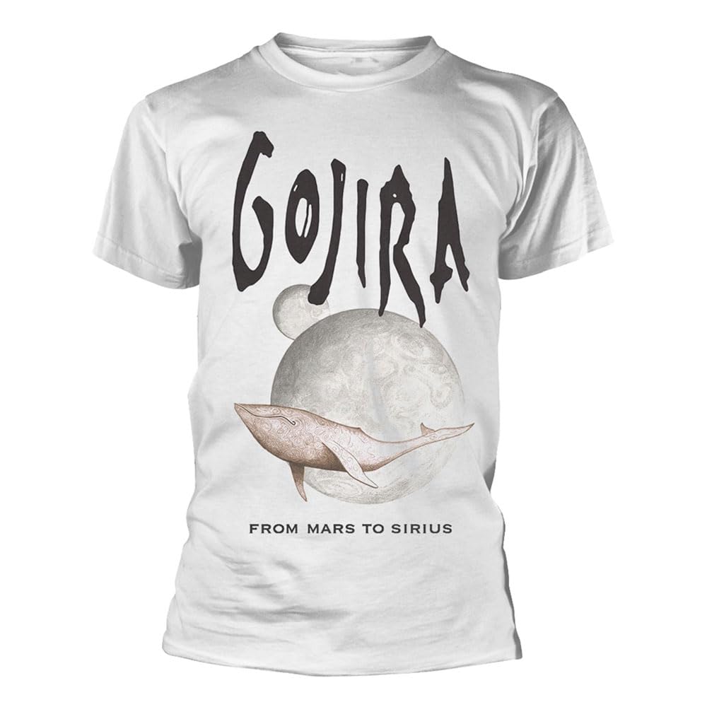 Plastic Head Gojira Whale from Mars Band Logo T Shirt XL White