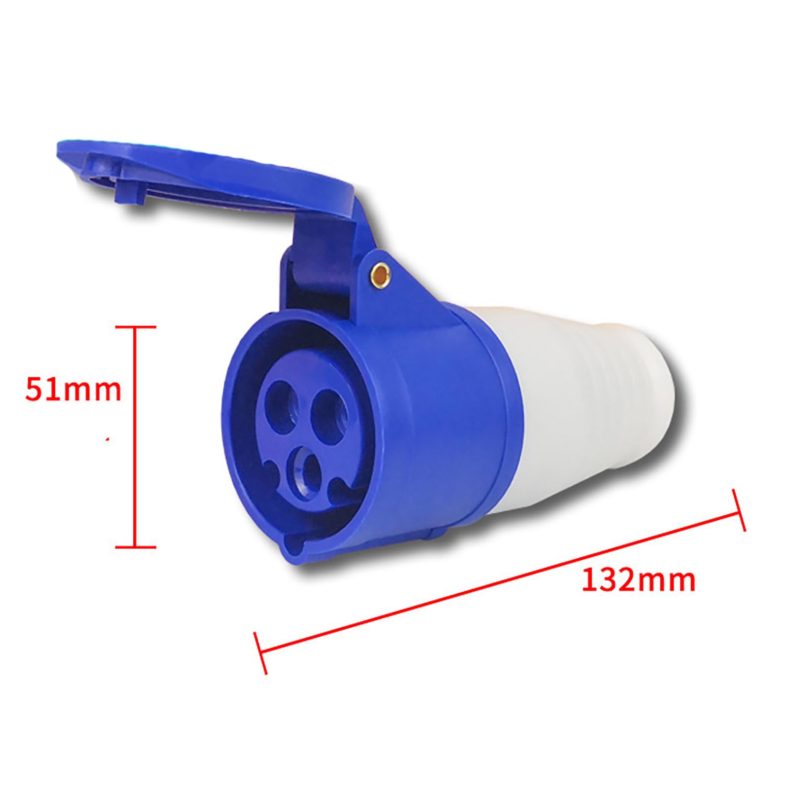 3Pin 16A Industrial Plug, Socket, IP44 Industrial Plug Socket, 3Pin Waterproof Connector Plug Socket - Image 2