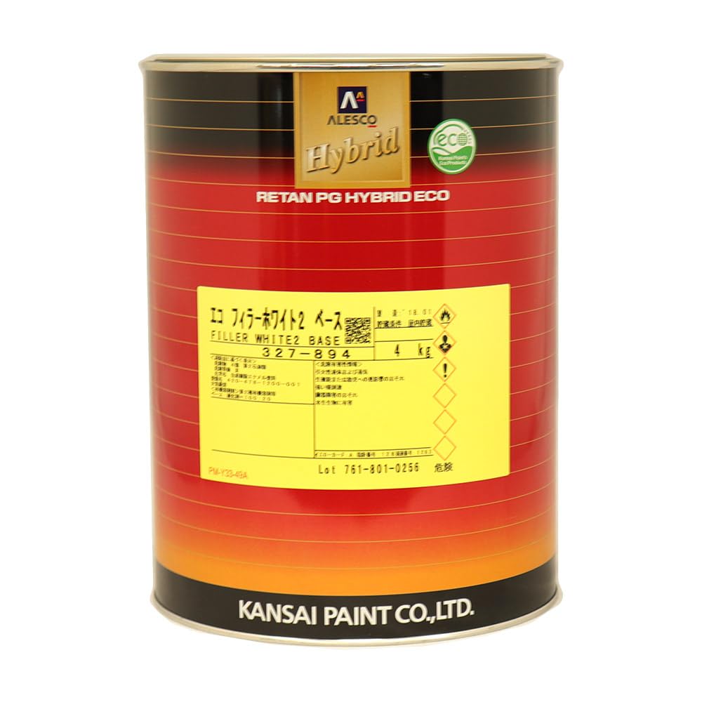 No.50①　カンペ　エコフィラーベース　ホワイト　4kg Amazon | 関西ペイント 2液 ホワイト プラサフ 4kg/レタンPG