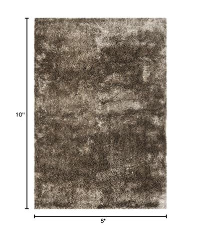 Tapete decorativo SAFAVIEH 8x10 shag sable marrón miniatura 2