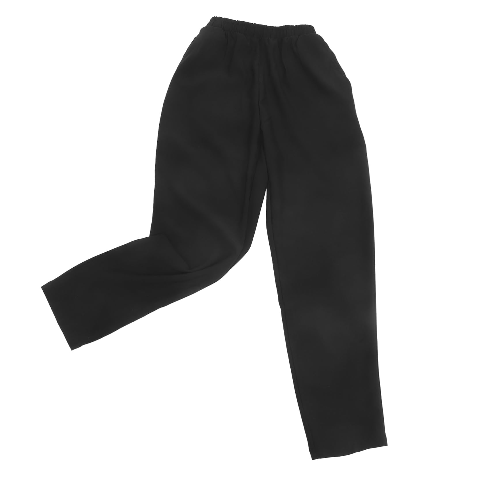 Atmungsaktive Kochhose für Herren, Schwarze Arbeitshose Größe L