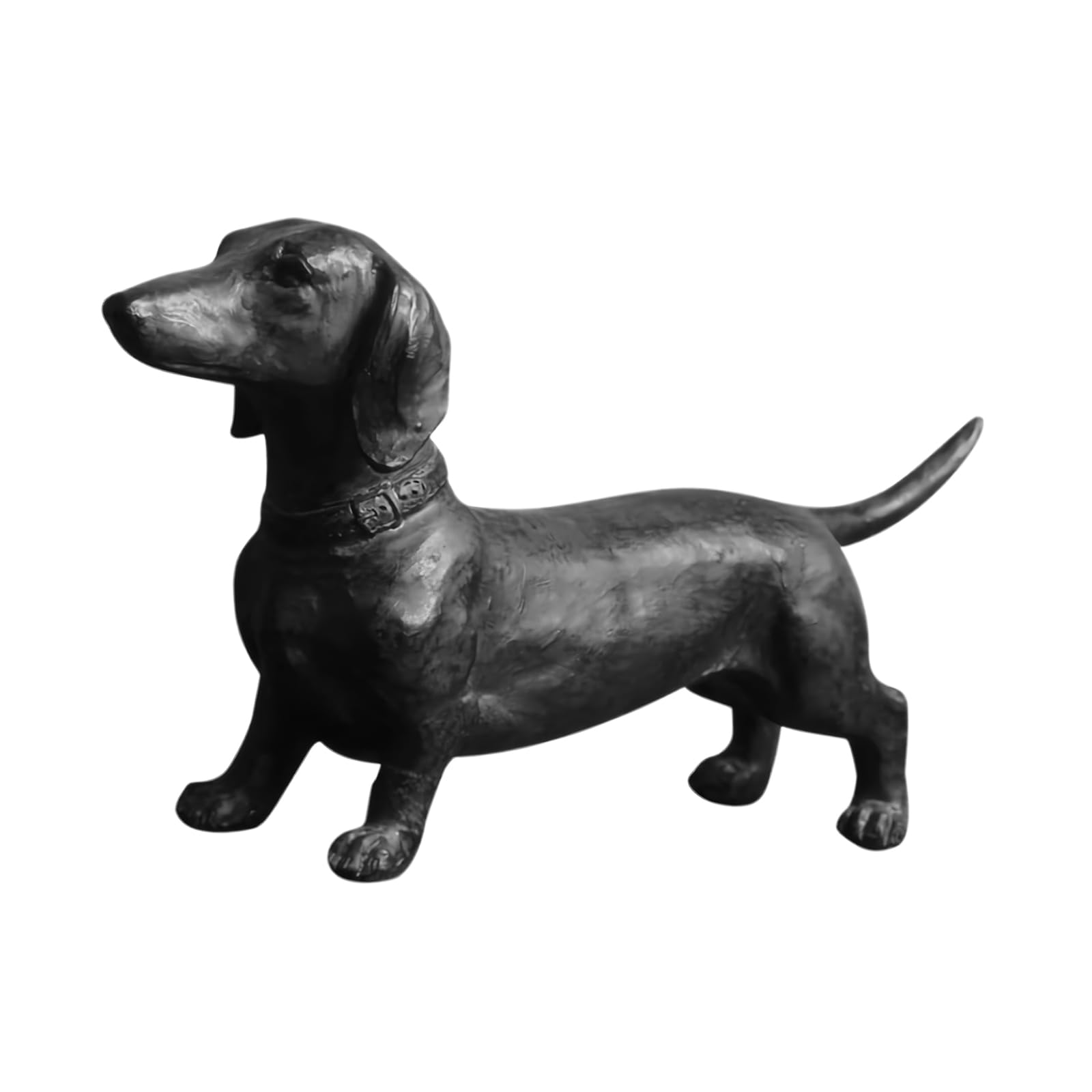 Figurine chien teckel en résine : le cadeau déco idéal pour les passionnés d'animaux