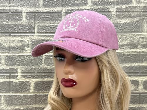 Image of Sailing Captain Hat for Boat Owners, Skipper Baseball Cap for Adult | Boating & Lake Days, Nautical Inspired Style, Detailed Embroidery, Adjustable Buckle Back