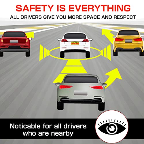 Botocar Student Driver Magnet For Car Signs Strong Student Driver Magnets Reflective Vehicle Bumper Sticker For New Drivers Magnetic Sticker Yellow Large Bold Text 10 X 3.5 Inch, Pack Of 3 #TOP4