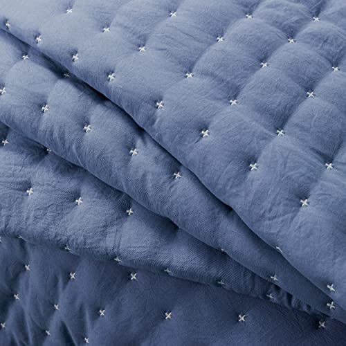 Wdcozy Q-SPOT-BLUE-TWIN Twin Size Quilt Bedding Sets With Pillow Sham thumb #4