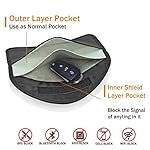 ONEVER Signal Blocking Bag, GPS RFID Faraday Bags for Phones Faraday Bag Pouch Shield Cage Wallet Phone Case for Cell Phone Privacy Protection Car Key FOB, Anti-Tracking Anti-Spying (1 Pack) - Image 3