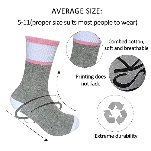 Image of Ziyouza Husky Mom Socks, Gift for Dog Pet Owner, Dog Mother, Dog Mama, Dog Lovers, Puppy Lovers, Novelty Gift for Thanksgiving Christmas Birthday Mother's Day, 1 Pair-39