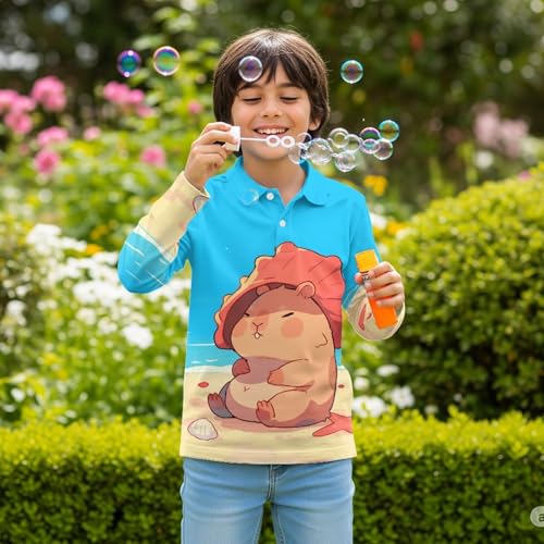 HUIACONG Shirts Boys Golf Shirts for Kids Children Sweatshirts Girls Tops4