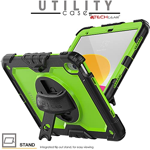 Coque iPad 11 2025 antichoc rigide verte TECHGEAR Utility A16 - 5