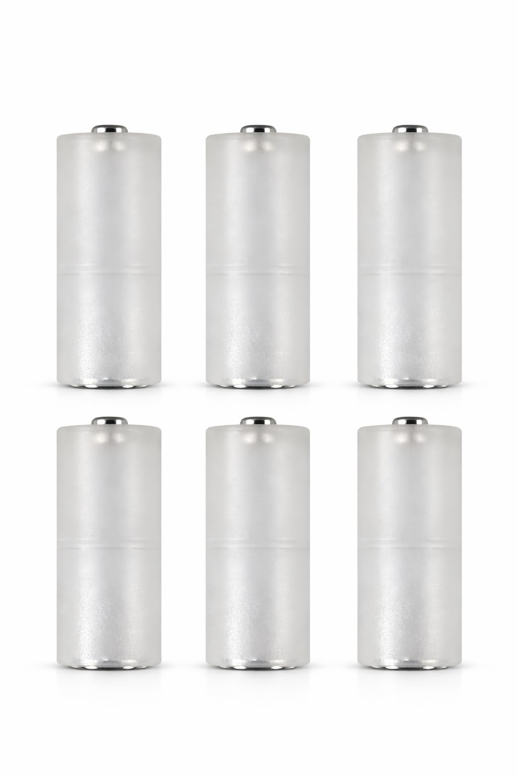 Just in Case ® AAA to AA Battery Converter Adapter Sleeves – Converts AAA Batteries to AA Size | Reusable Battery Holders for Remote, Toys, Clock & More (Pack of 6)