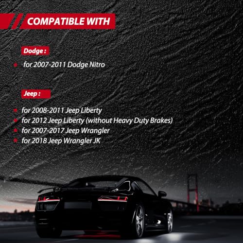 NYIJEMQ Brake Pads for Jeep Wrangler