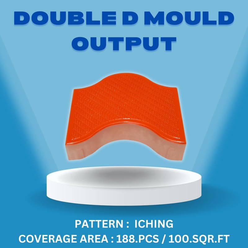 Image of Plastic Double D Paver Block Mould 60.mm | Paver Block Mould | Interlocking Tile Mould | Plastic Paver Mould | Silicone Paver Mould (Make in India)