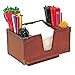 Co-Rect Wood Bar Caddy with Decorative Corner Brackets, Hazel