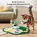 Gardner Pet Cat Toys Chargeable,5in1 Hide and Seek Automatic Interactive cat Toy, Chirping Moving Ambush Feather, Track Balls,Indoor Exercise Kicker 24 inch Cover for All Breeds,Cat Pattern