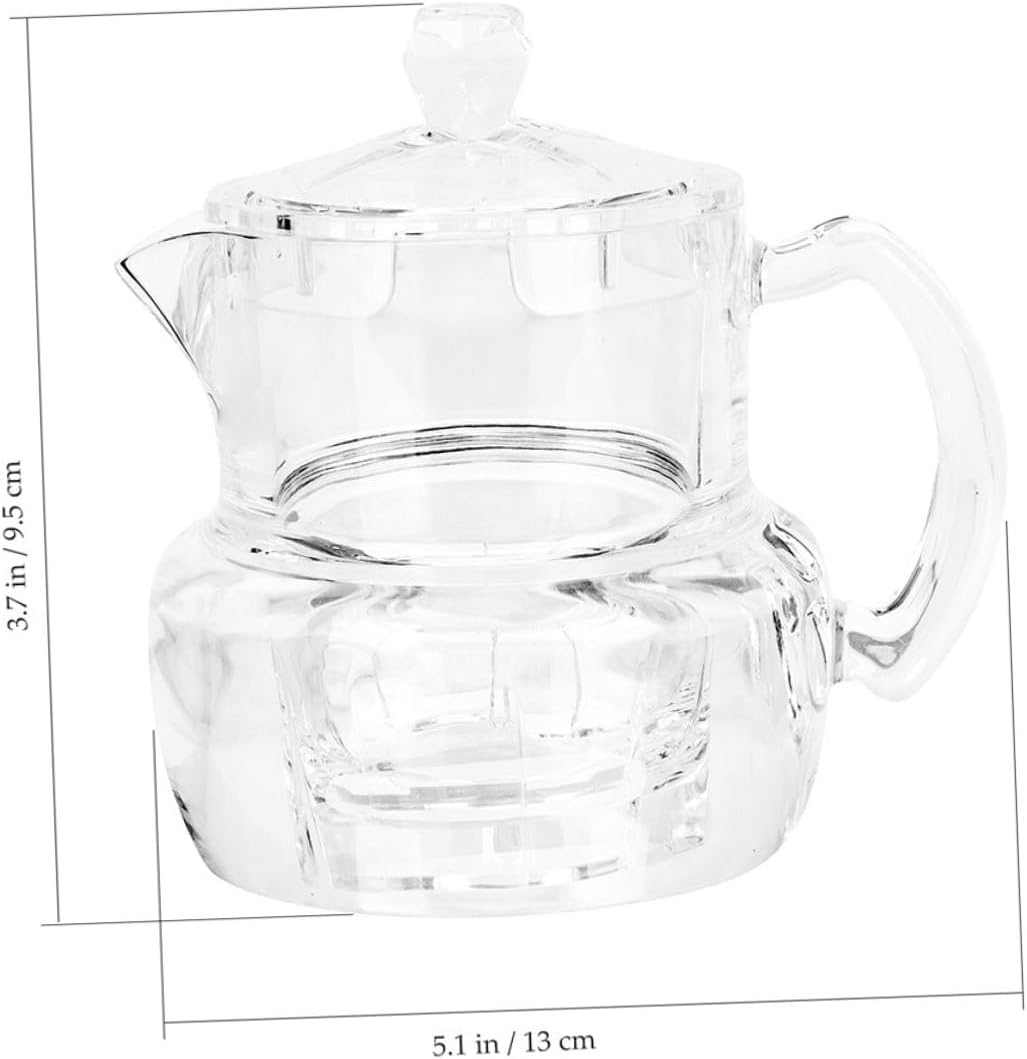 TIDTALEO 2pcs Acrylic Honey Dispenser Jars with Lids and Dippers Honey Jar Pot and Syrup Sugar Set for Kitchen Storage and Coffee Syrup Serving